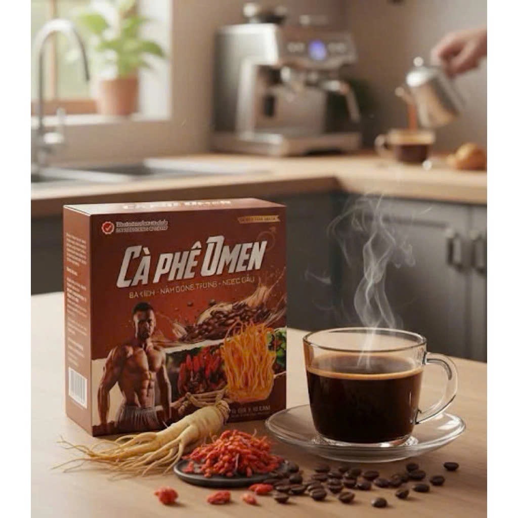 ✅ [Chính Hãng] Cà Phê Omen Hộp 15 Gói ✅ Cà phê bổ thận tráng dương tăng cường sinh lý nam đảm bảo bản lĩnh phái mạnh
