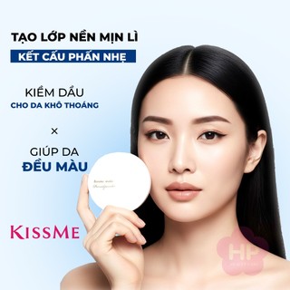 Phấn Phủ Che Khuyết Điểm Kissme Heroine Make Smooth Up Pressed Powder(Dạng Nén - Màu Xanh Pha Lê 01)