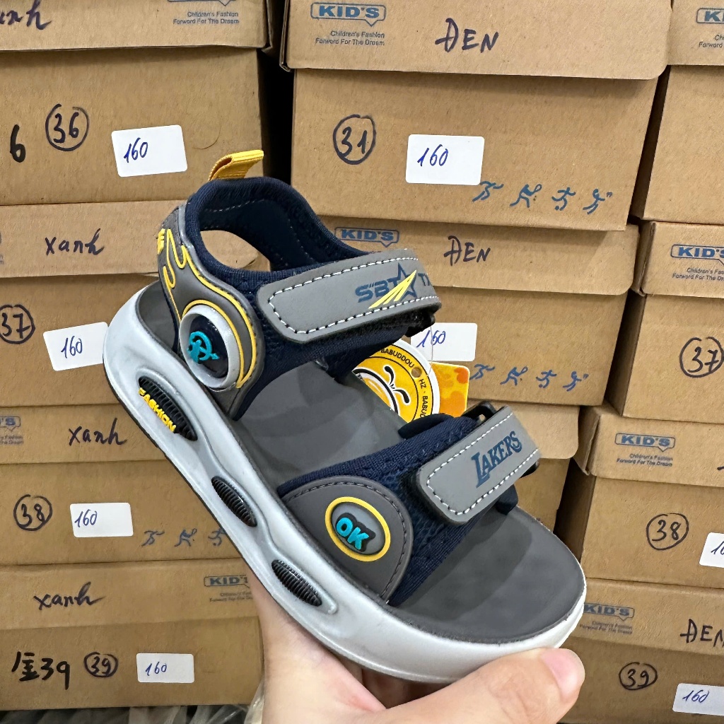 [M172] (Form Nhỏ Tăng 1 Size) Sandal Bé Trai Phong Cách Thể Thao Cao Cấp - Dép Quai Hậu Cho Bé Đi Học, Đi Chơi Siêu Nhẹ