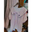 Bộ ngủ pyjama kitty cổ sen kẻ hồng chấm bi