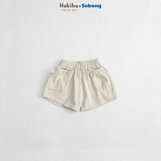 Quần đùi kaki phối túi thật cho bé trai, bé gái phong cách Hàn Quốc Hokiha vải kaki mềm, thoáng mát size 8-17kg QQ37