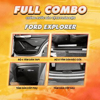 Full bộ 14 tấm dán chống xước Tapli cánh cửa xe, bậc cửa xe, cốp phụ, cốp sau xe ô tô - Chất liệu da carbon cao cấp