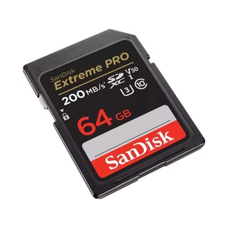 Thẻ nhớ Máy ảnh SDXC SanDisk Extreme Pro 64GB UHS-I U3 4K V30 đọc 200MB/s ghi 90MB/s (Đen)