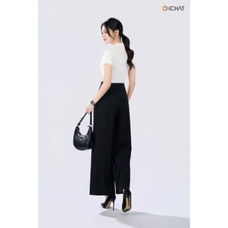 Quần Ống Rộng 𝐂𝐂𝐇𝐀𝐓 Dáng Suông Sandy 2 Ly Trước Chất Liệu Tuytsi Cao Cấp 25QDS8030ST