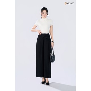 Quần Ống Rộng 𝐂𝐂𝐇𝐀𝐓 Dáng Suông Sandy 2 Ly Trước Chất Liệu Tuytsi Cao Cấp 25QDS8030ST