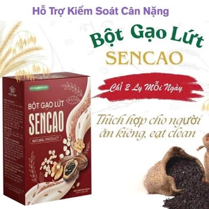 Bột Gạo Lứt Sencao Hộp 15 Gói ✅ Bột gạo lứt giảm cân giữ dáng giảm mỡ thừa an toàn bữa ăn phụ hoàn hảo