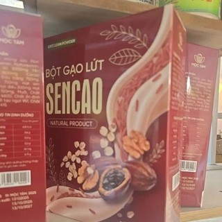 Bột Gạo Lứt Sencao Chính Hãng Cao Cấp Hộp 15 Gói ✅ Bột gạo lứt giảm cân tiêu mỡ an toàn bữa ăn phụ hoàn hảo cho nàng