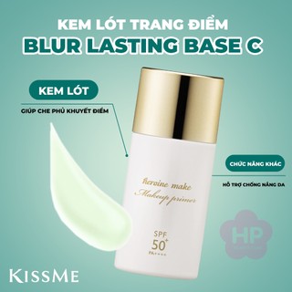 Kem Lót Trang Điểm Giúp Che Khuyết Điểm Kissme Heroine Make Blur Lasting Base C (Màu Xanh Nhạt 02)