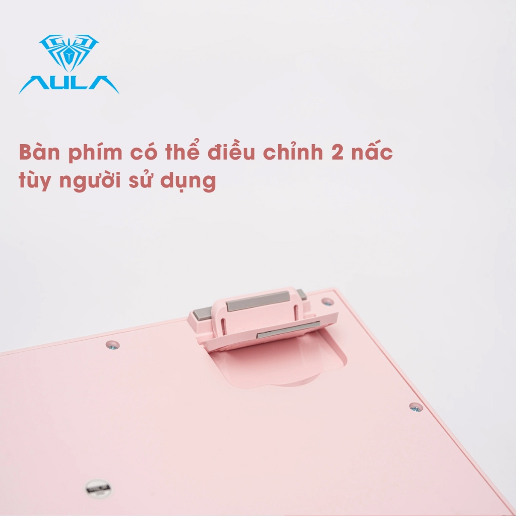 Bàn phím giả cơ silent AULA S102 S102PRO 3 mode kết nối, có màn hình hiển thị, LED RGB bắt mắt phù hợp cho làm văn phòng | BigBuy360 - bigbuy360.vn