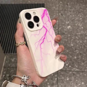 Đèn tia xanh lam sáng tạo phù hợp với vỏ điện thoại iPhone 17/16 Pro, 13/12/11, XS/XR mềm