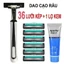 Combo 72 Lưỡi Dao Cạo Râu + 2 Cán Dao Tặng 2 Lọ Gel Làm Mềm Râu và Hộp Nhựa Đựng Cán(quangthuyet)