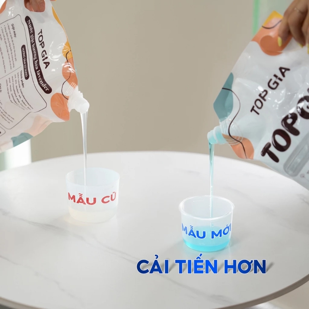 [MUA 4L TẶNG 4L] Nước Giặt Xả TopGia 3in1 Hương Huyền Diệu An Toàn Dịu Nhẹ, Lưu Hương 72H, Túi 2L