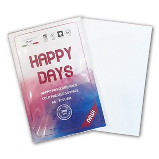 Tập giấy Happy Postcard 1 xấp 10 tờ size A6, giấy vẽ A6- COLORMATE