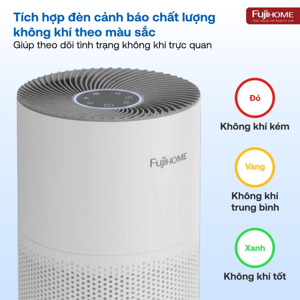 Màng lọc HEPA H13 Carbon cho máy lọc không khí Nhập Khẩu FUJIHOME AP5COMPACT-H13+CARBON, lõi lọc bụi