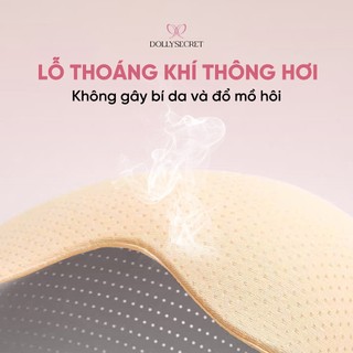 Áo Dán Ngực Dáng Xoài Độn Ngực Tạo Khe DOLLYSECRET Chống Tụt Tái Sử Dụng Nhiều Lần