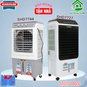 QUẠT LÀM MÁT - QUẠT ĐIỀU HÒA - MÁY LÀM MÁT KHÔNG KHÍ SUNHOUSE SHD7744 (cơ) hoặc SHD7727 (cảm ứng)