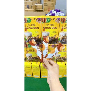 Cà phê giảm cân Gừng Đen Chính Hãng Cao Cấp Hộp 15 Gói ✅ Cà phê gừng đen mật ong giảm béo tiêu mỡ thừa dáng đẹp eo thon