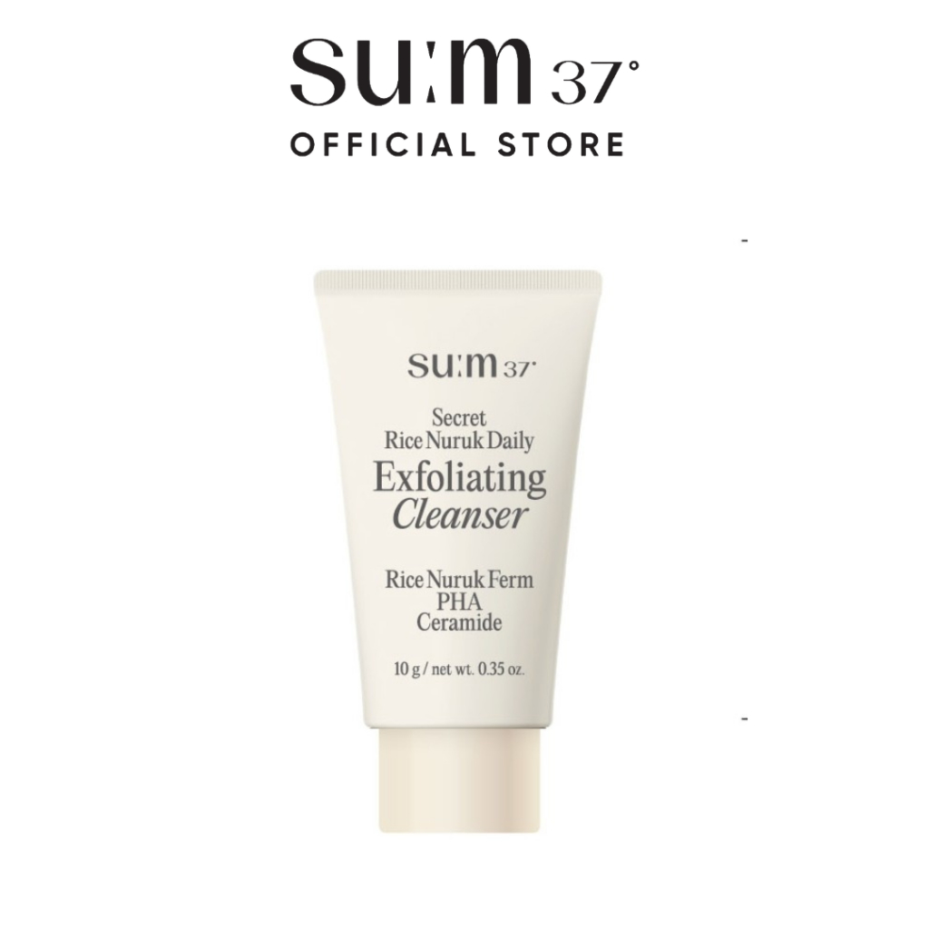 [HB Gift] Sữa rửa mặt gạo tạo bọt  Su:m37 Secret Rice Nuruk Daily Exfoliating Cleanser 10g