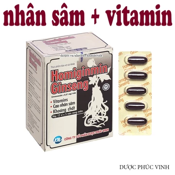 (60 viên) Viên uống Nhân Sâm Homiginmin Ginseng Phúc Vinh