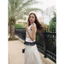 Chân Váy Dài Nữ Mermaid Black White, Chất Vải Lụa Tô Châu Thoải Mái, WCV037 SOME HOW STORE