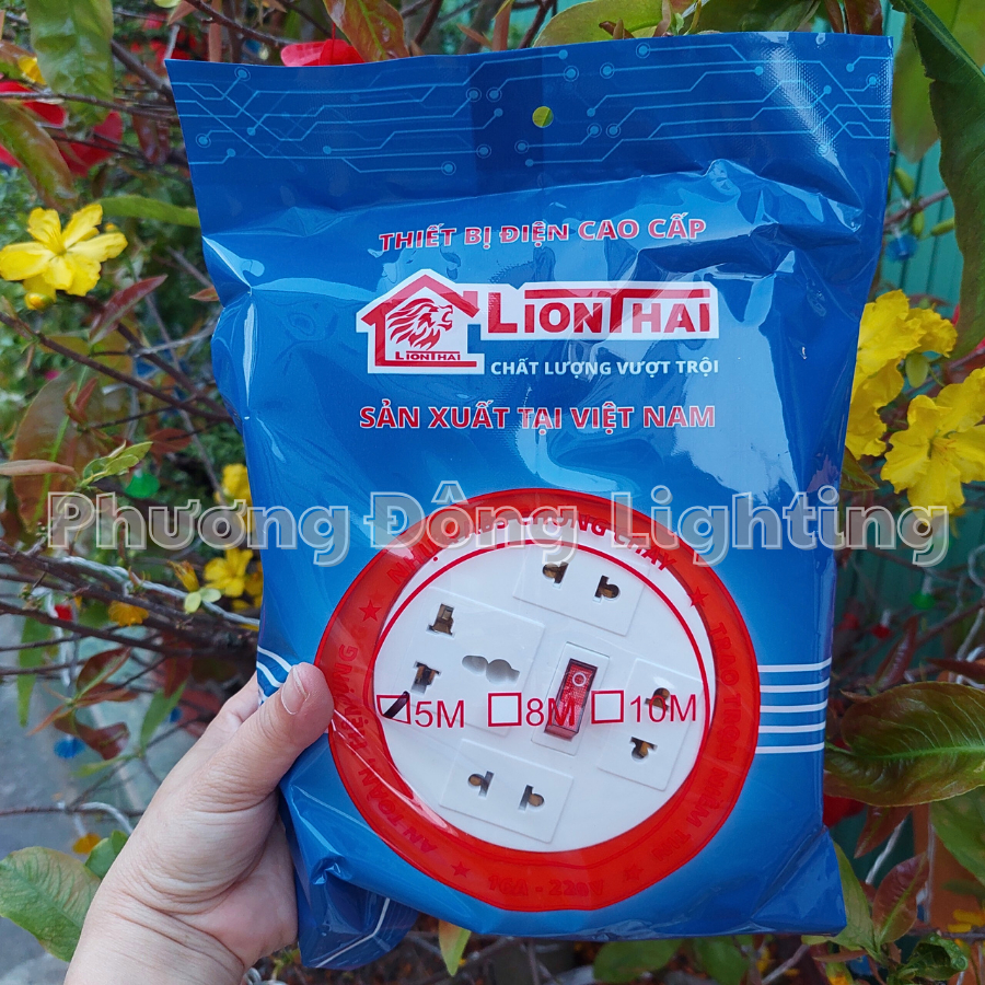 Ổ Cắm Cuộn Dây 1500W 4 Ổ Cắm Đa Năng Có Công Tắc – Dây Điện Cuộn Tròn Tiện Lợi  An Toàn