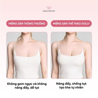 Áo Dán EXTRA FIT Siêu Dính Chống Tụt Dùng Khi Vận Động DOLLYSECRET Chống Mồ Hôi Tệp Da Keo Có Thể Thay Thế D22
