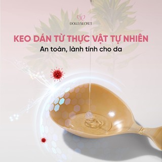 Áo Dán EXTRA FIT Siêu Dính Chống Tụt Dùng Khi Vận Động DOLLYSECRET Chống Mồ Hôi Tệp Da Keo Có Thể Thay Thế D22