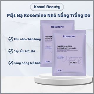 Mặt nạ Rosemine combo mặt nạ dưỡng trắng nhả nắng Rosemine Whitening And Rejuvenating 25ml - Kosmi Beauty