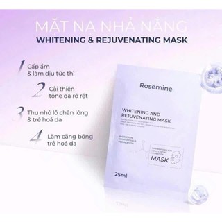 Mặt nạ Rosemine combo mặt nạ dưỡng trắng nhả nắng Rosemine Whitening And Rejuvenating 25ml - Kosmi Beauty