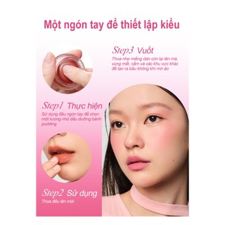 Son Và Má Kem UKISS Pudding Lip Đa Công Dụng Mềm Mịn Dễ Tán Che Rãnh Môi Tốt Nhập Khẩu Chính Hãng