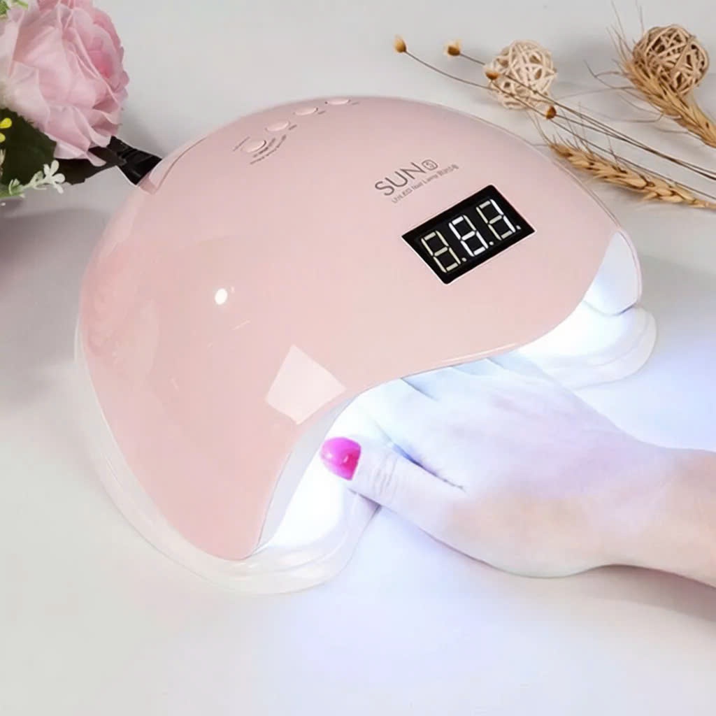 Máy hơ gel SUN 5 Plus UV/LED tem xanh 48W 24 bóng đèn hàng chính hãng, bảo hành 1 tháng