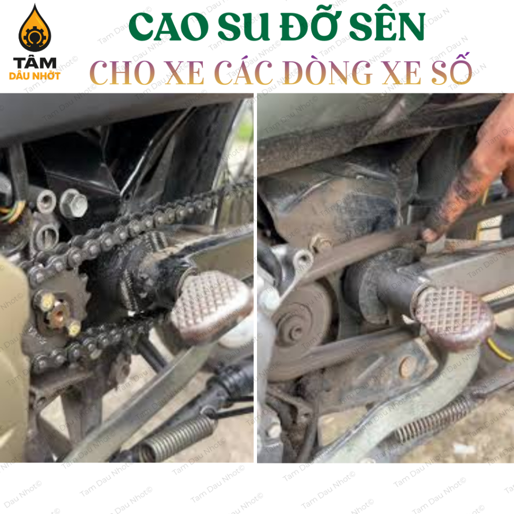 Combo 5 Cục Cao Su Đỡ Sên Xe Máy Chống Văng Sên Giảm Chấn Bảo Vệ Nhông Sên Đĩa, cặp gắp xe