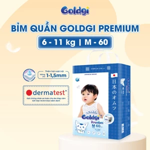 Bỉm dán/quần Goldgi+ / X5 / ECO quần dán đủ size Nb92/S84/M66/M60/L56/L48/XL46/XL44/XXL32