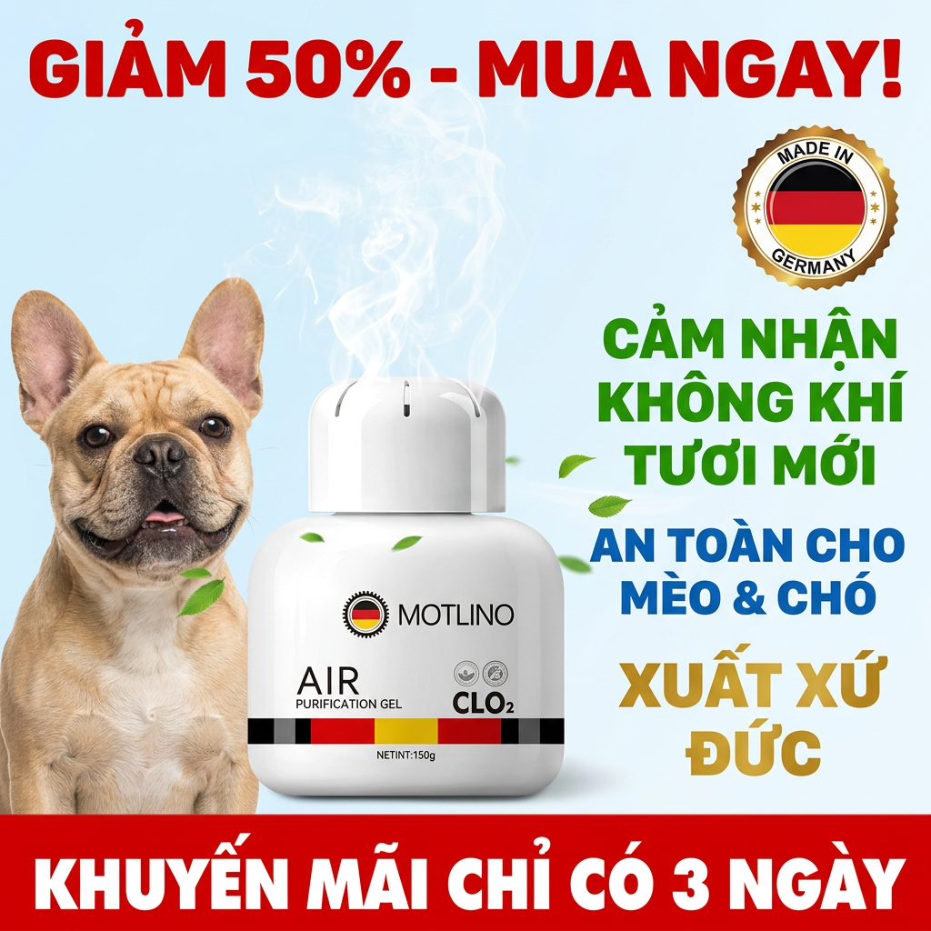 Công nghệ Đức Không gian sạch mùi xịt khử mùi chó mèo, khử mùi trong nhà, xe hơi và phòng kín - mua 1 tặng 1