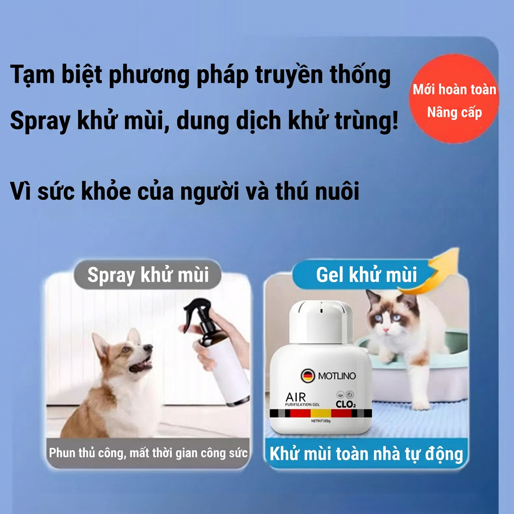 Công nghệ Đức Không gian sạch mùi xịt khử mùi chó mèo, khử mùi trong nhà, xe hơi và phòng kín - mua 1 tặng 1