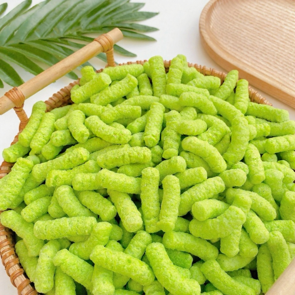 Bim Bim Đậu Xanh Nước Cốt Dừa Tuổi Thơ,Snack Bim Bim Đậu Xanh Thơm Ngon Giòn Tan - Tiệm Ăn Vặt DuDu