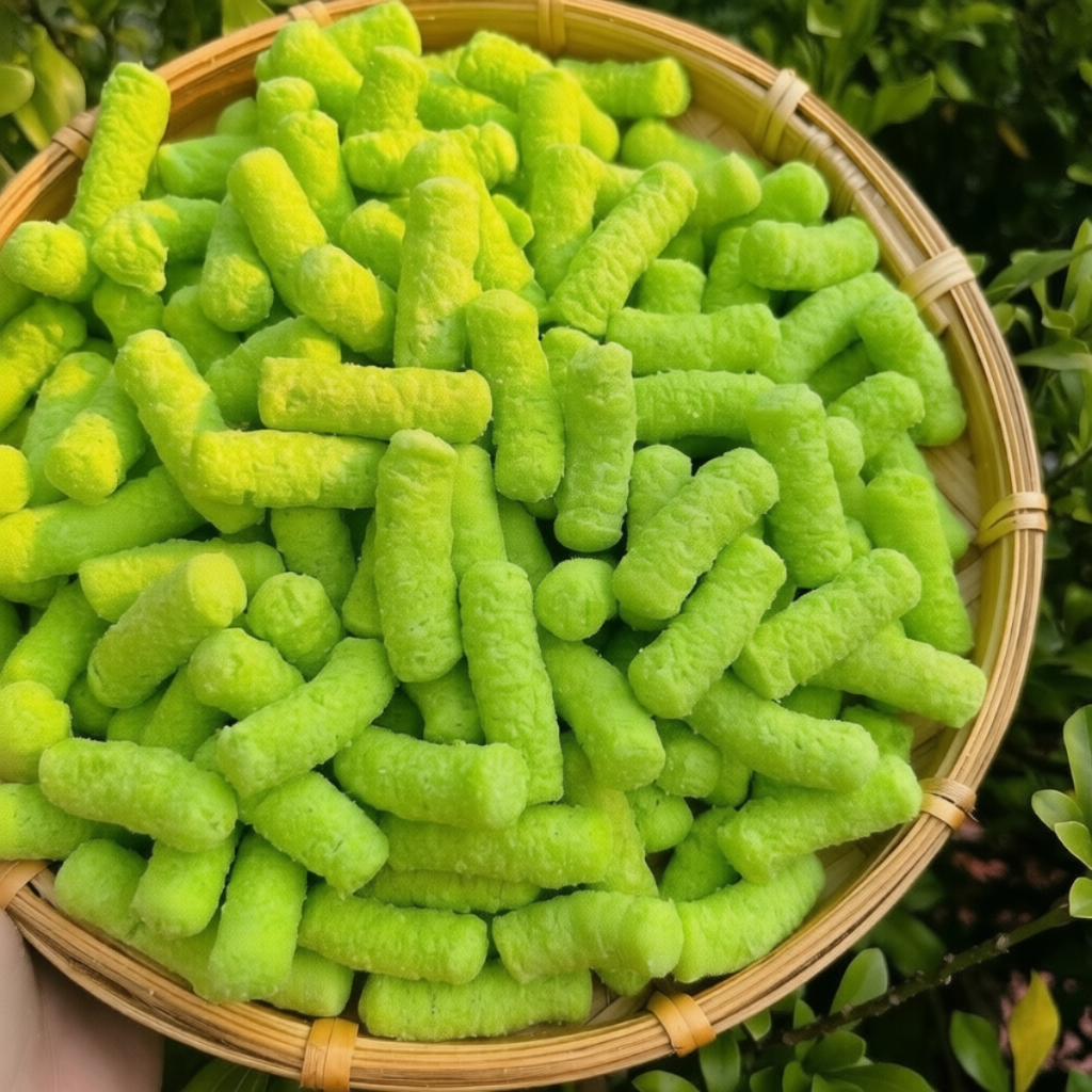 Bim Bim Đậu Xanh Nước Cốt Dừa Tuổi Thơ,Snack Bim Bim Đậu Xanh Thơm Ngon Giòn Tan - Tiệm Ăn Vặt DuDu