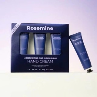 Set 3 tuýp kem tay Rosemine kem dưỡng da tay Rosemine dưỡng ẩm bảo vệ và nuôi dưỡng da tay 30g - Kosmi Beauty