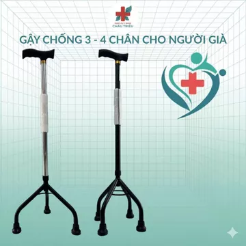 [Hỏa tốc HCM] Gậy Chống 3 Chân Haruko & 4 Chân Thấp Lucass – Hỗ Trợ Người Già Đi Lại An Toàn