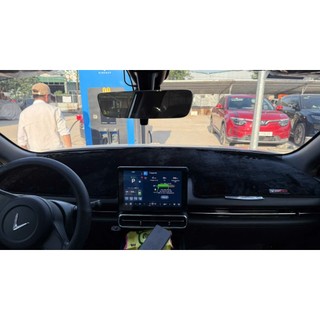 MPV 7- Thảm Taplo Tuyết Nhung Xe Vinfast VF MPV 7 Màu Đen Cao Cấp Chống Nóng, Không Hắt Bóng Kính, Bảo Vệ Taplo Xe