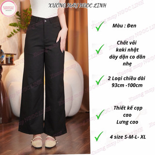 Quần Kaki Nhật Cạp Phẳng Ống Suông  Rộng Lưng Cao Cạp Cao Siêu Hot_255