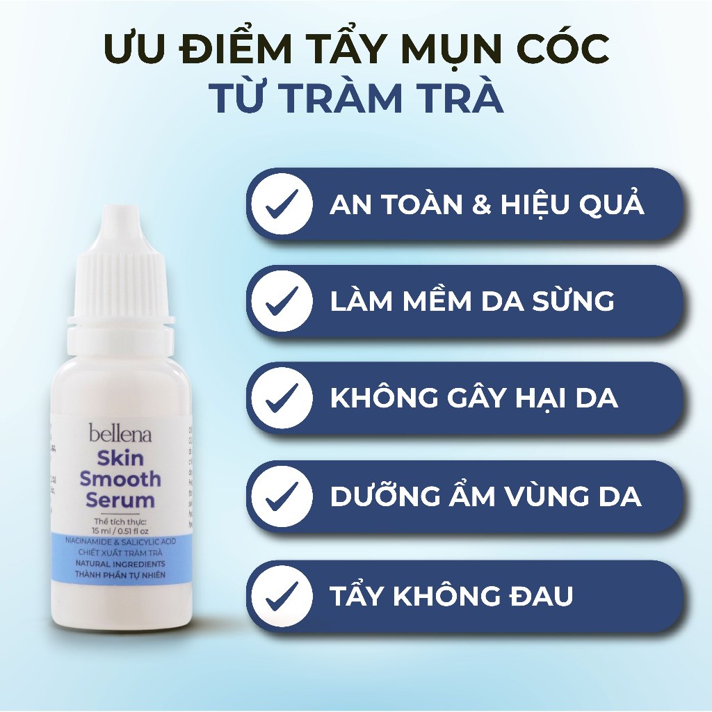 Serum chấm bôi mụn cóc mụn thịt vết chai sần Bellena Skin Smooth Serum
