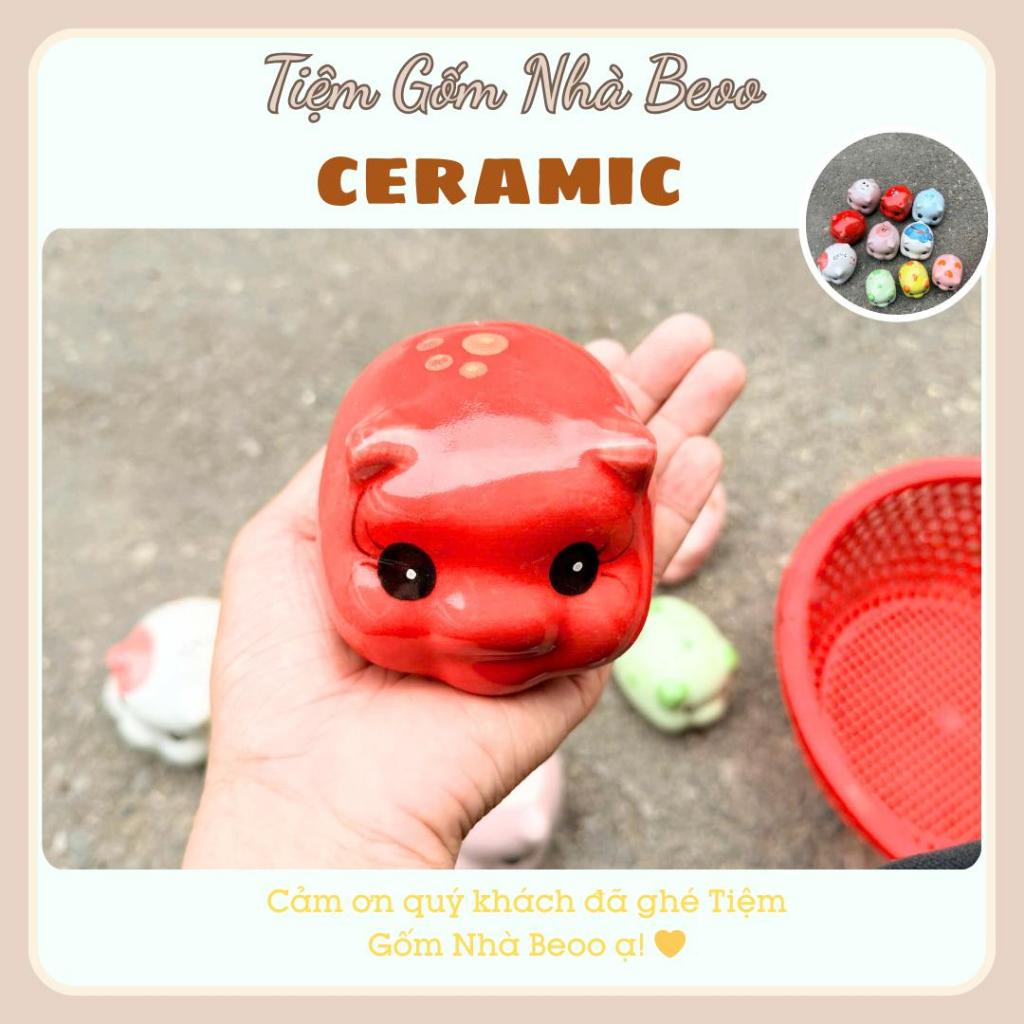 Heo đất mini cóc decor siêu xinh , trang trí bàn học