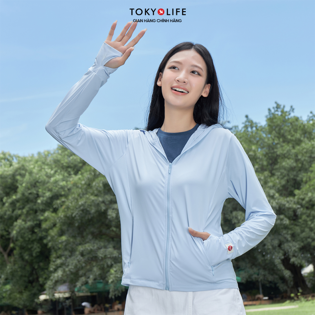 [TOKYOLIFE x KOL] Áo Khoác Chống Nắng Chống Tia UV Nữ Sunstop Ice Mát Lạnh Thoáng Khí 40000092 F9UVJ089P - TOKYOLIFE