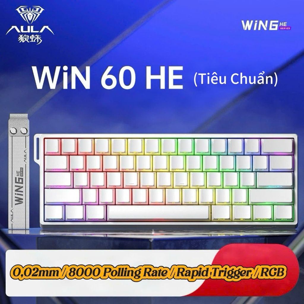 (SẴN HÀNG) Bàn Phím Cơ Gaming AULA WIN60HE / WIN60HE PRO / WIN68HE PRO / WIN68HE Max / Rapid Trigger | 8000hz Cực Nhạy