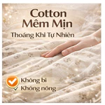 Bộ chăn ga cotton đũi hoa sắc màu vintage ga Trần bông ga, vỏ chăn kèm 2 vỏ gối  mềm mịn, bền đẹp đủ kích thước — ảnh 8