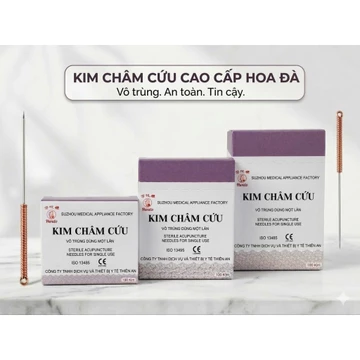 [ Hoa Đà Cán Đồng- Chính Hãng ] Kim Châm Cứu HOA ĐÀ CÁN ĐỒNG- Kim Châm Cứu vô trùng dạng vỉ