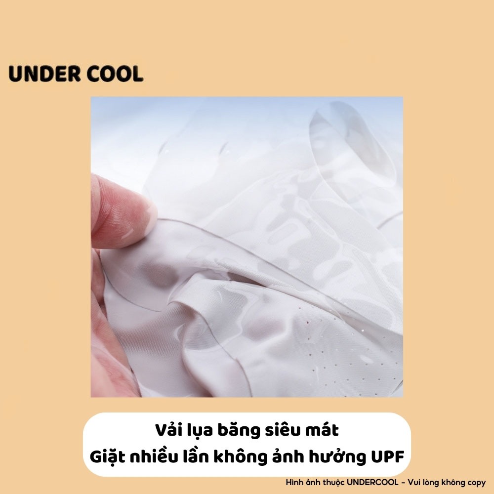 Khẩu trang chống nắng làm mát fullface UNDERCOOL có lỗ thông hơi thoáng khí chống tia UV chất liệu co giãn 5 màu KT12