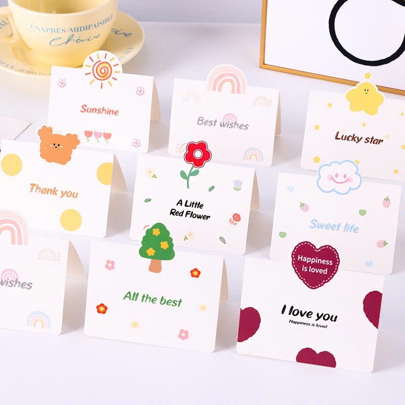 Thiệp chúc mừng nhắn gửi yêu thương- Thiệp Mini Chúc Mừng Sinh Nhật, Cảm Ơn, Lễ Tết