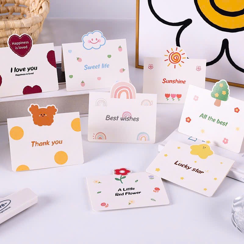 Thiệp chúc mừng nhắn gửi yêu thương- Thiệp Mini Chúc Mừng Sinh Nhật, Cảm Ơn, Lễ Tết